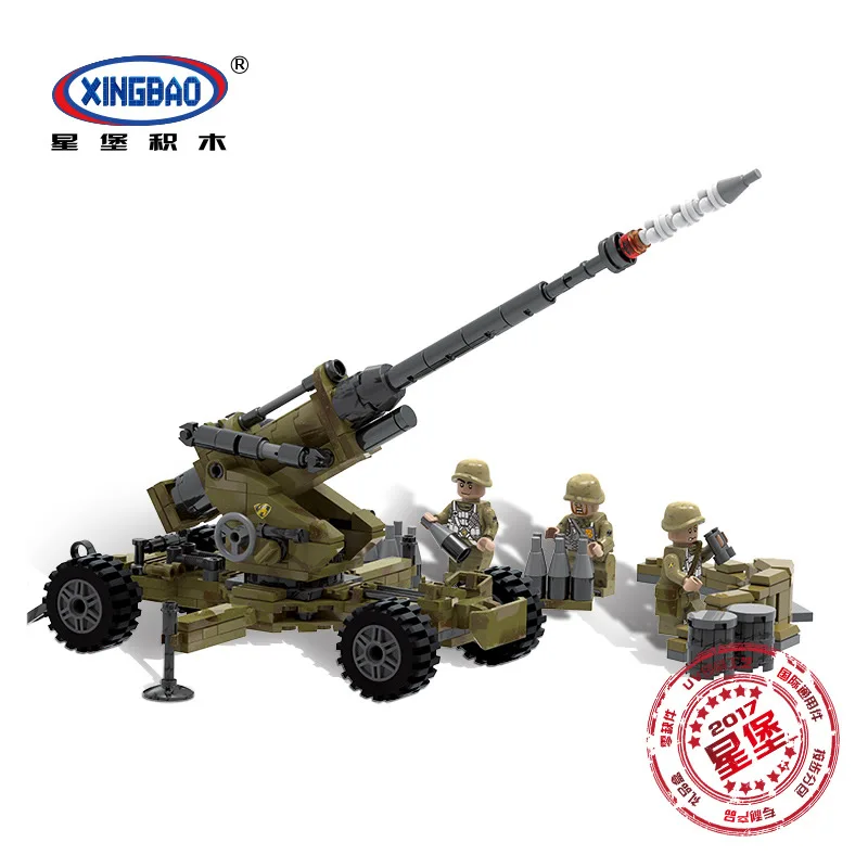 XINGBAO 06011 креативная Военная артеия собранная модель строительные блоки детские
