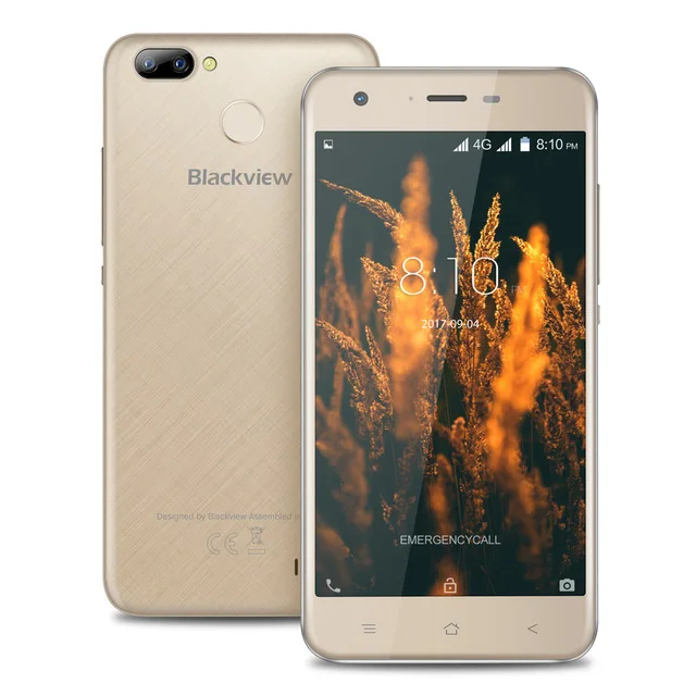 Blackview A7 Pro 4 г LTE Смартфон Android 7.0 MTK6737 ядра двойной сзади Камера 8MP + 0.3MP 5.0 &quotHD 2 ГБ 16 2500