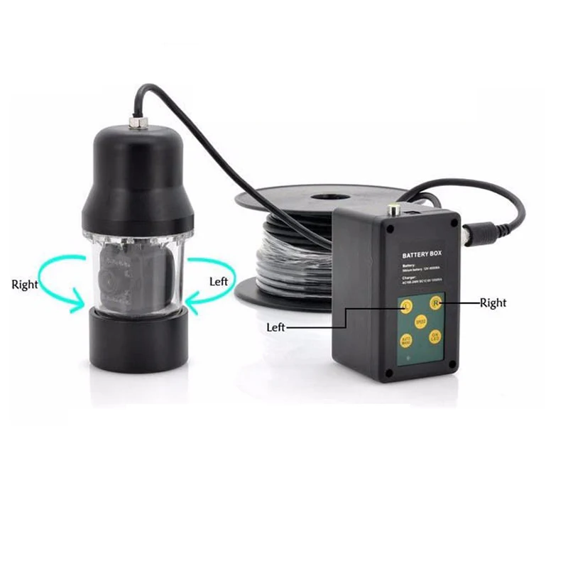Подводная видеокамера для рыбалки ЖК дисплей 50 м 7 дюймов с возможностью поворота