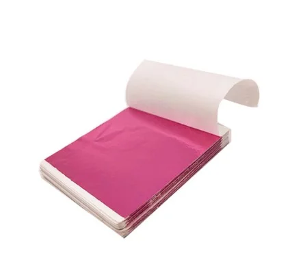 Hot pink 100 шт художественное ремесло дизайн бумага деко фольги Искусство для золочения DIY ремесло украшение карты изготовление ногтей Декор - Цвет: Hot pink