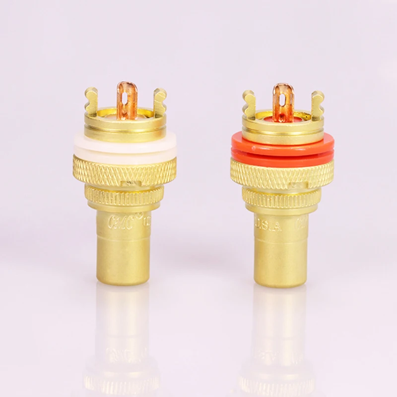 1 пара RCA Jack HIFI клеммы pom изоляция высокого класса разъем адаптер AV терминал Phono