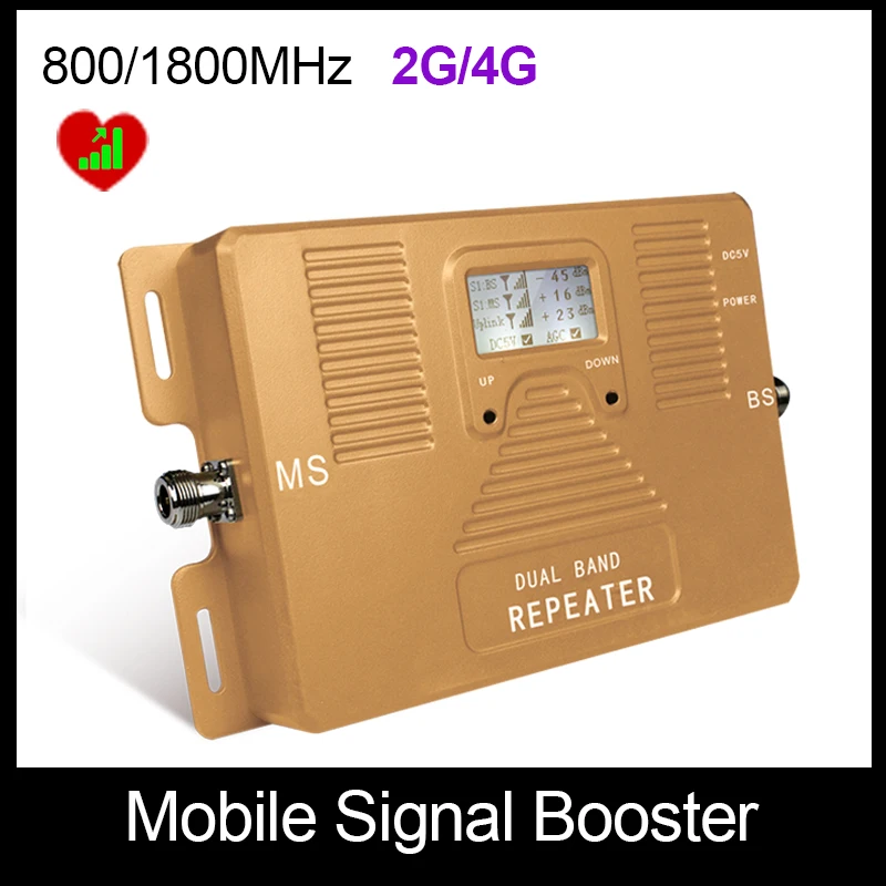 Real Smart 2G + 4 Г усилитель! DUAL BAND 800/1800 мГц большой охват LTE DCS сотовый усилитель только