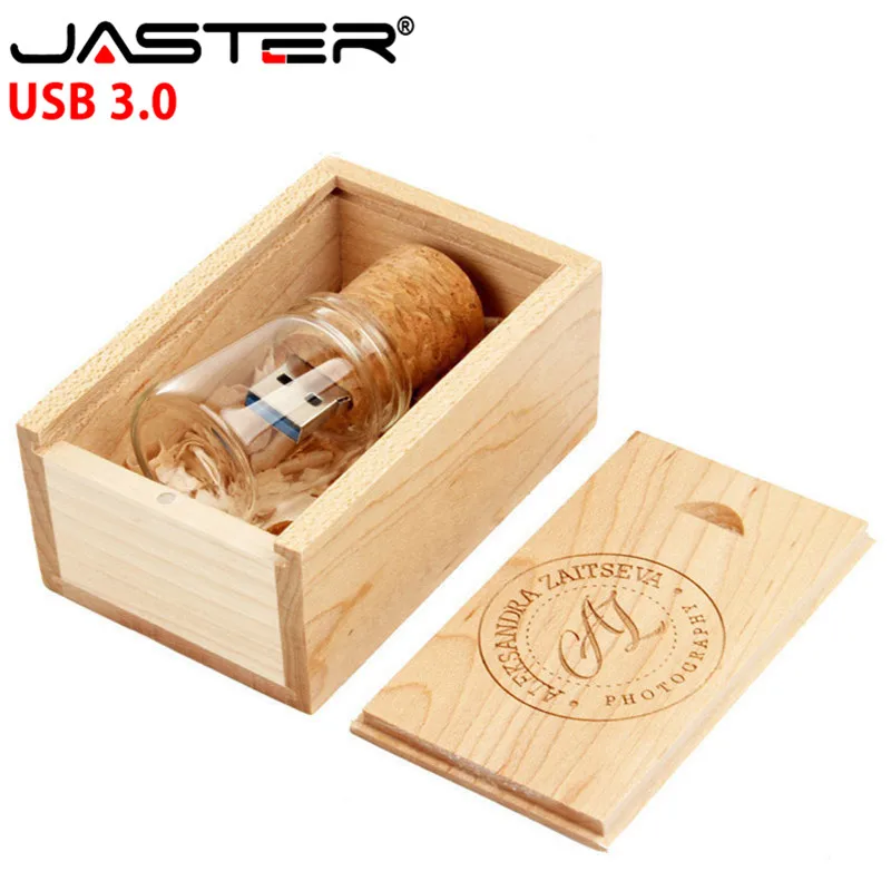 JASTER пробковое дерево Дрифтинг Бутылка флеш-накопитель USB 3,0 Флешка 4 ГБ 8 г 16 ГБ 32 ГБ 64 Гб Желая бутылка, свадебный подарок логотип клиента
