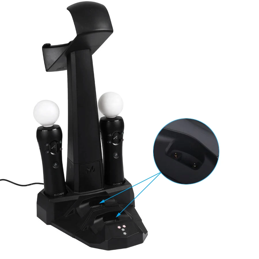 Зарядная док станция PSVR PS 4 Move зарядная и контроллер PS4 VR витрина для хранения