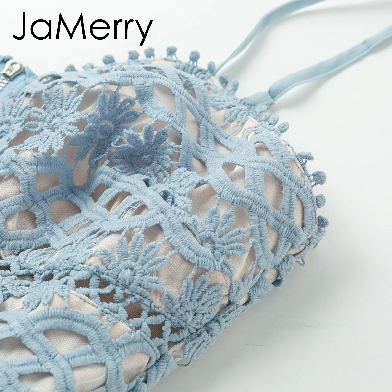 JaMerry, винтажное, сексуальное, однотонное, с вырезом, женское платье, на тонких бретелях, с вышивкой, гофрированное, летнее платье, вечерние, мини платья, vestidos