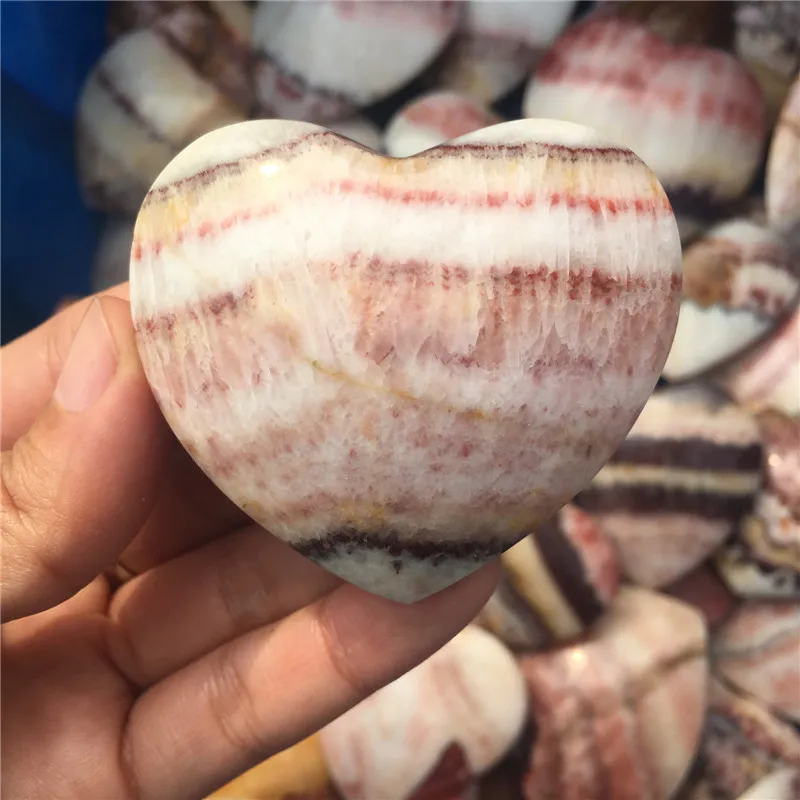 Love energy stone natural red lines heart healing crystals mineral gemstone as gifts for home&ampparty decoration | Дом и сад