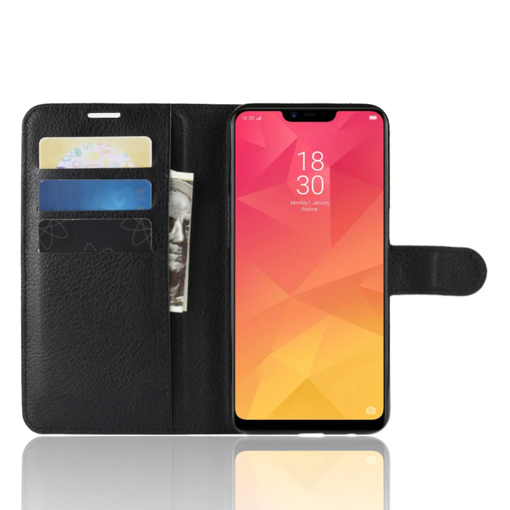 Кожаный чехол-книжка для Oppo Realme 2 F9 Pro Find X Чехлы R17 A5 Reno F11 3 AX5S A5S держатель