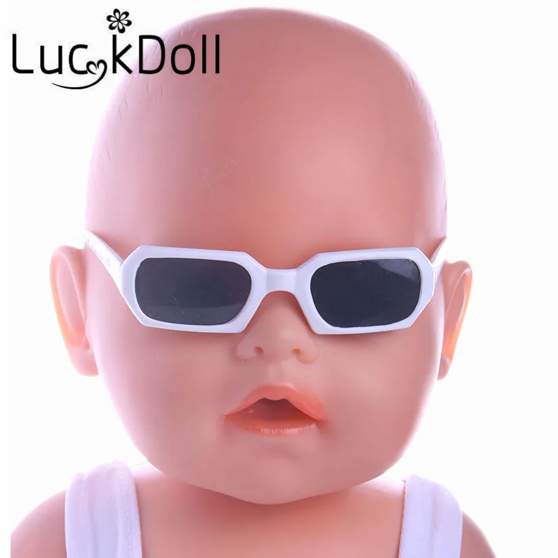 Квадратные Солнцезащитные очки LUCKDOLL размер 18 дюймов американский 43 см Детская