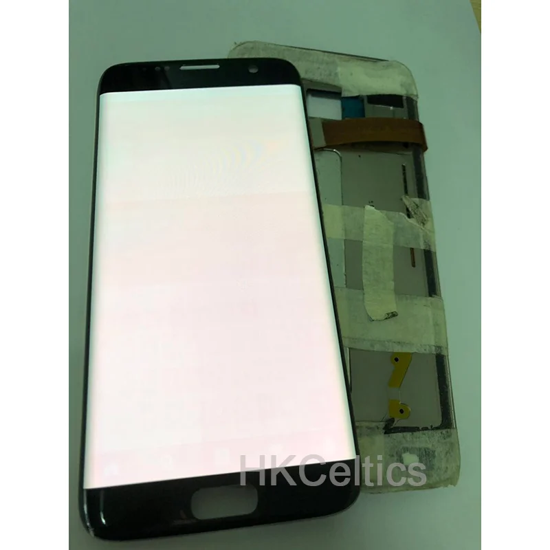 Для samsung S7 edge G935F G935A G935FD ЖК-дисплей+ дигитайзер с сенсорным экраном 5,5 ''Super AMOLED экран с красной тенью