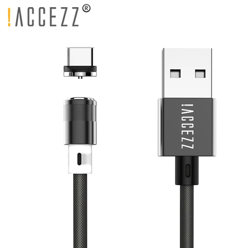 ! ACCEZZ Магнитный usb кабель для зарядки Type C зарядный Samsung Galaxy S8 S9 S10 Huawei P30 Honor V20 8X LG Xiaomi