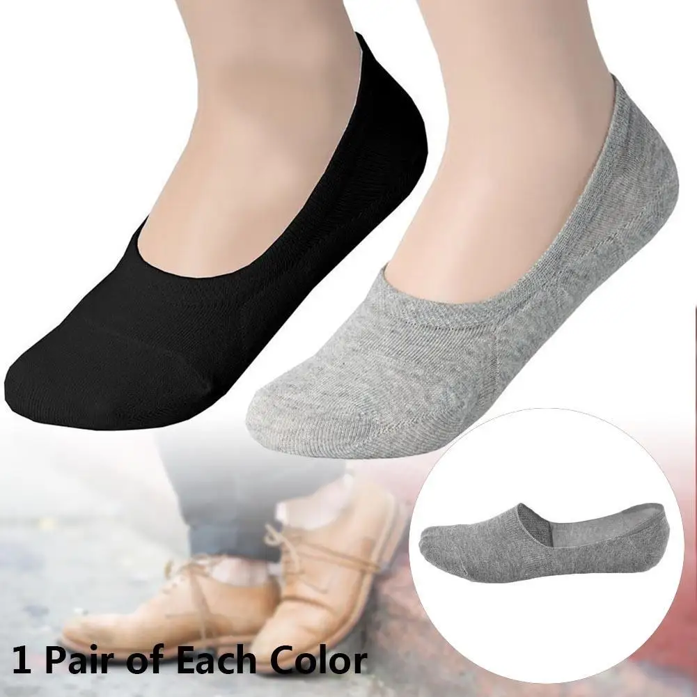 2 пары мужских носков удобные лоферы с подкладкой-лодочкой низкие носки со