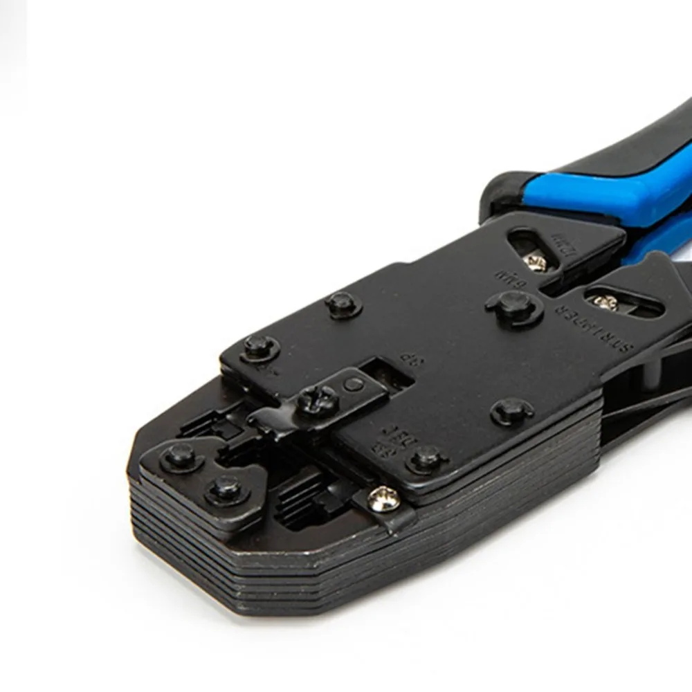 Профессиональный 4 P/6 P/8 P RJ-45 RJ-22 RJ-11 модульный обжимной инструмент сети