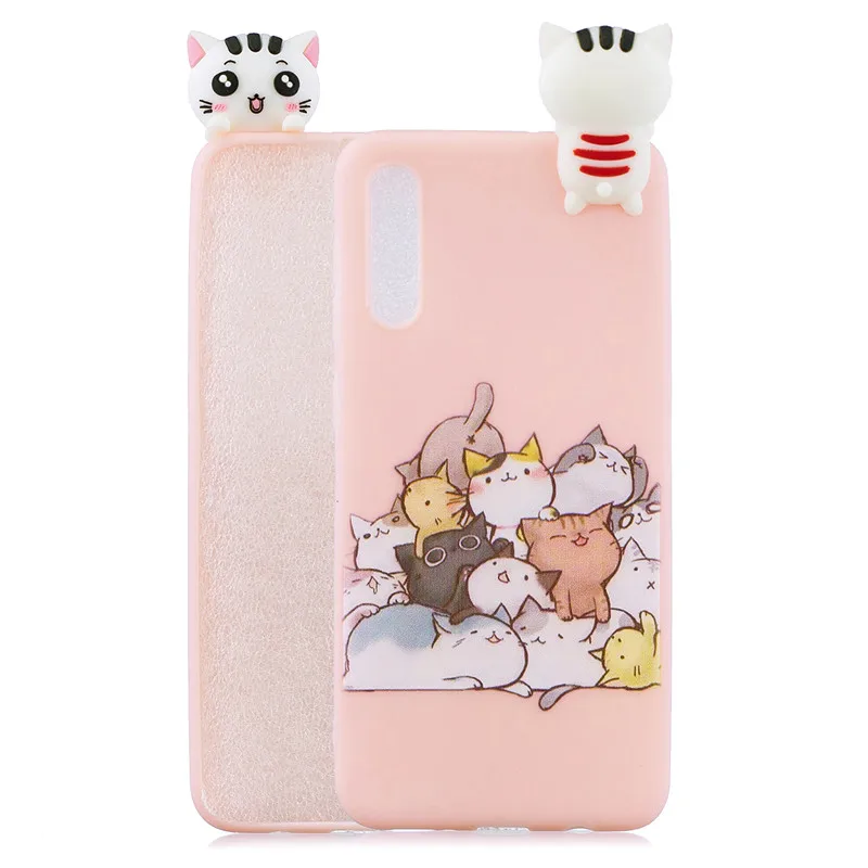 FLYKYLIN Silicone Case For Samsung Galaxy M20 M10 Cases A30 A50 Coque Soft TPU 3D Doll Toys Cartoon Phone Back Cover |