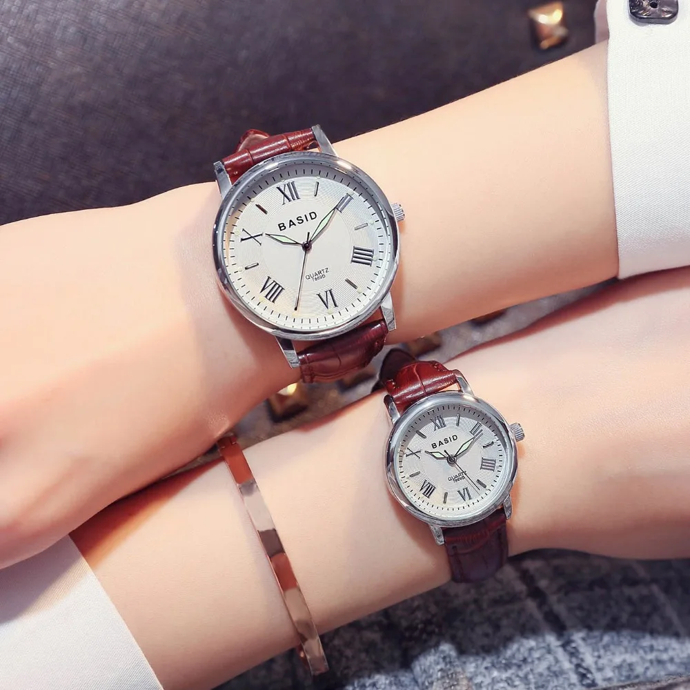 Мужские кварцевые часы BASID 2017 модные мужские от лучшего бренда роскошные