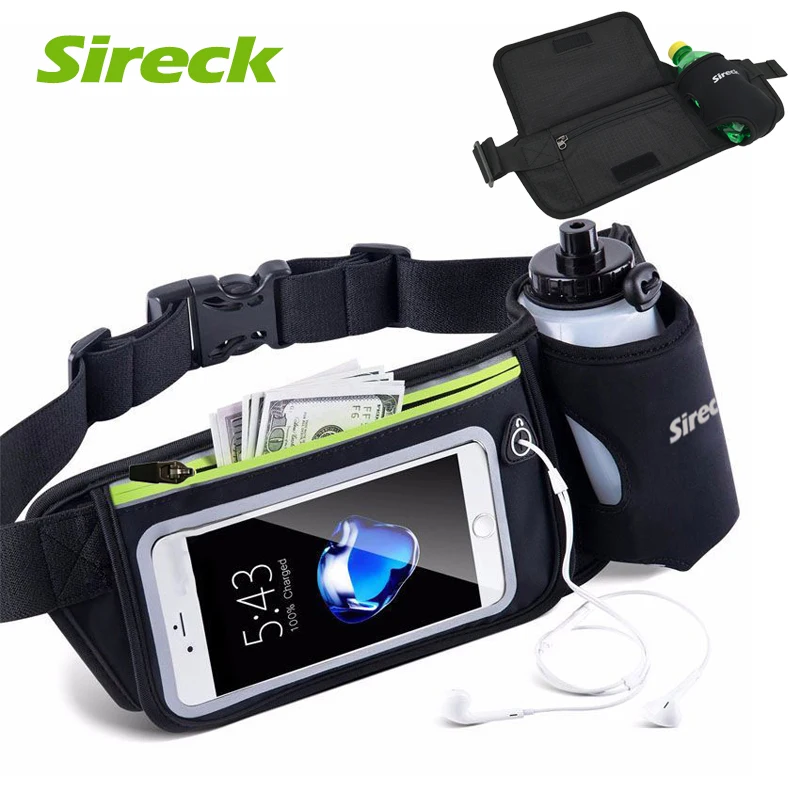 Сумка для бега Sireck с сумкой бутылки воды поясной ремень телефона