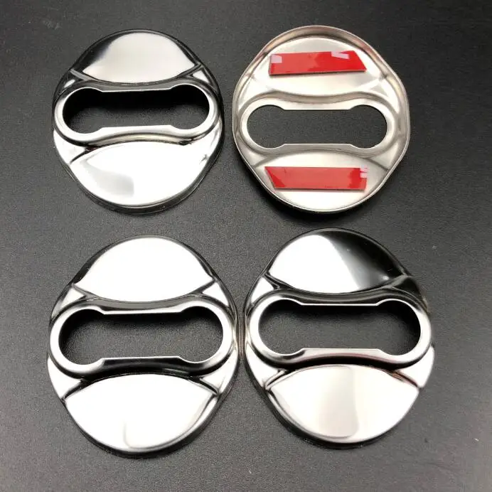 C type Steel 4pcs Аксессуары для стайлинга автомобилей, крышка замка двери для Kia SORENTO Stinger Niro Carnival Ray Venga ProCeed Stonic SP Telluride - Цвет: C type Steel 4pcs