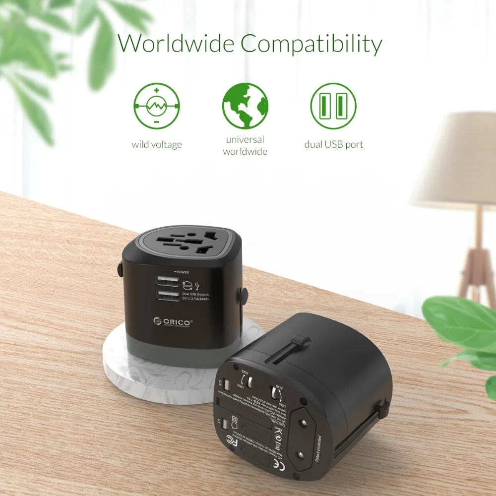 ORICO все в одном Международный переходник Универсальный дорожный адаптер Usb