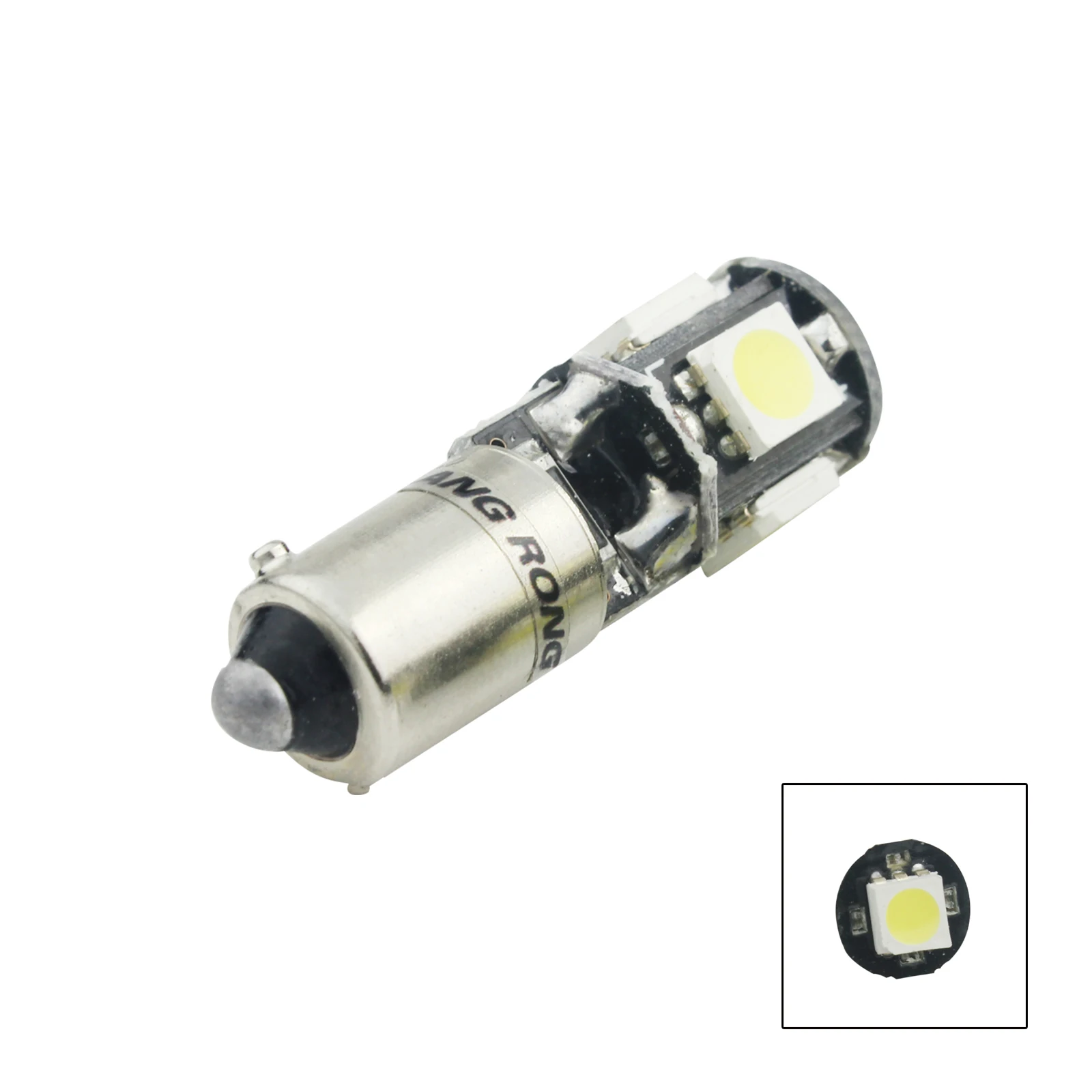 ANGRONG 2X H6W 434 Bax9s Canbus без ошибок 5 SMD СВЕТОДИОДНЫЙ парковочный боковой светильник ксеноновые лампы белого цвета