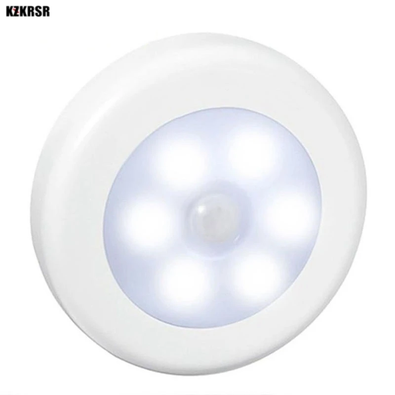 Универсальный 6 светодиодов под шкафом освещение шкаф PIR датчик движения лампа