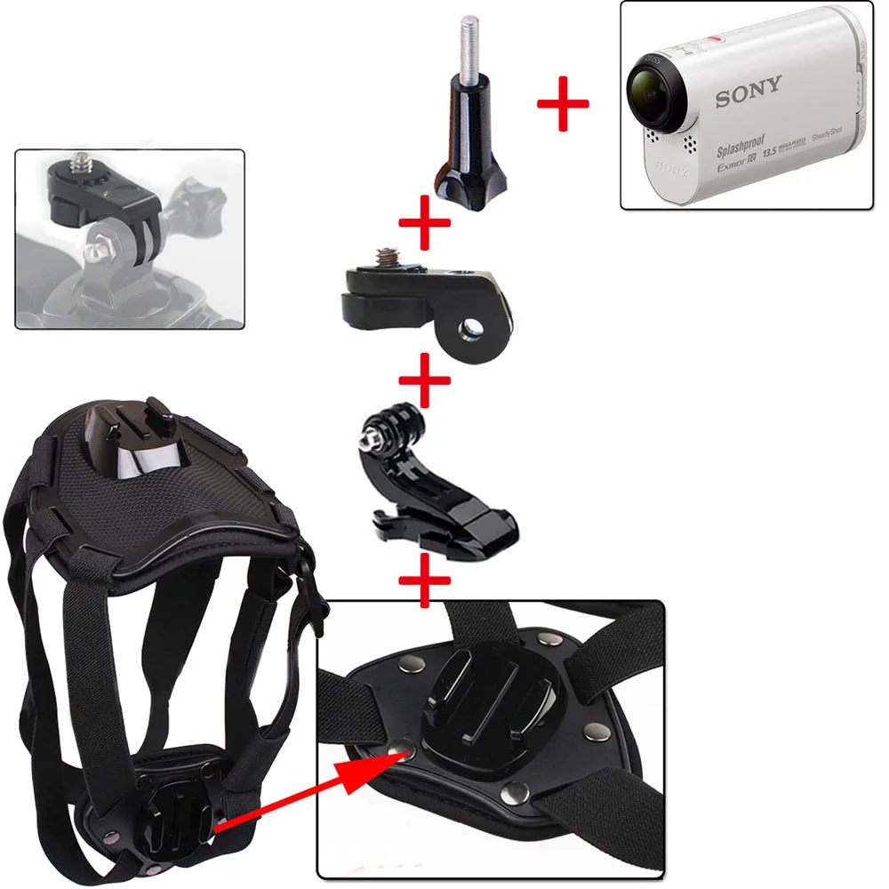 Harness Accessories Kit Собака Монтажный Комплект для Sony Действие Cam AS15 AS20 AS200V FDR-X1000V W 4 К AS30V