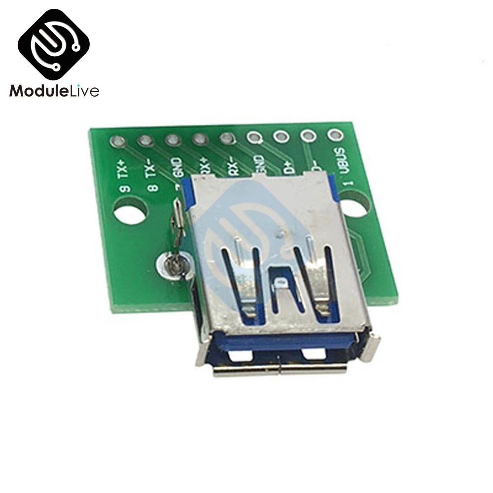 2 54 мм мини видеокамера с разъемом MICRO USB для DIP адаптер/USB разъем 5 штифтов женские