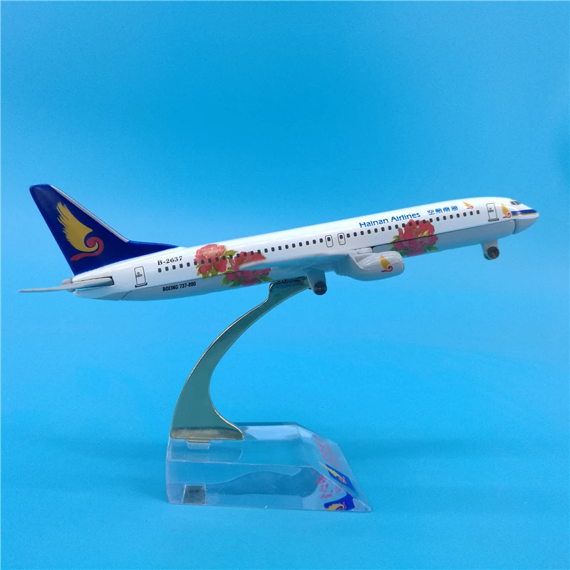 16 см Hainan Airways Boeing 737 модель самолета пион металлического B737 авиалиний подарок