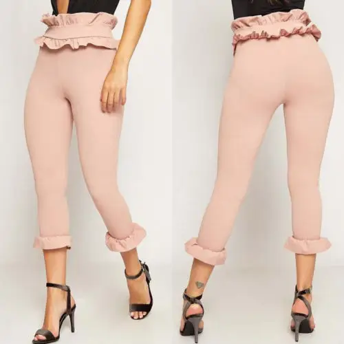 Женские брюки-карандаш hirigin облегающие элегантные брюки с высокой талией и