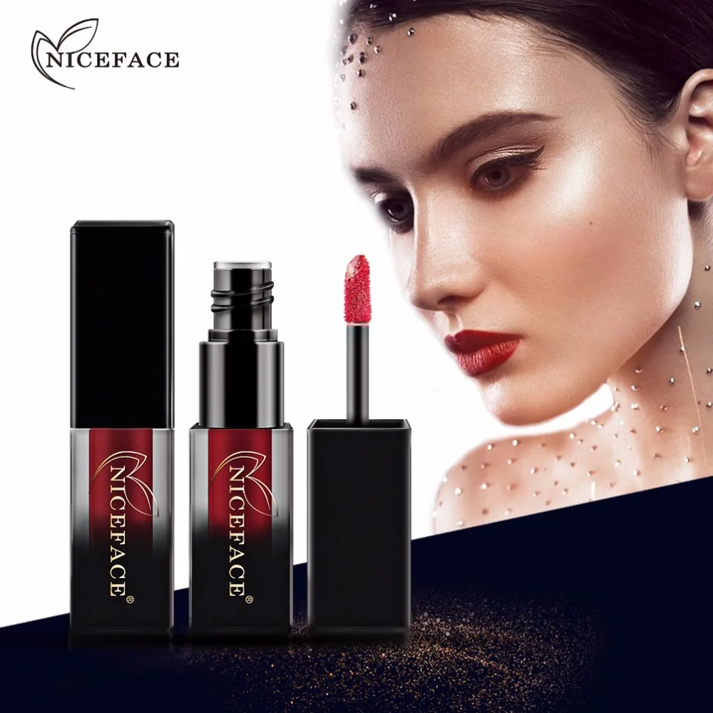 Матовые Жидкие помады NICEFACE 18 цветов привлекательные красные краски для губ