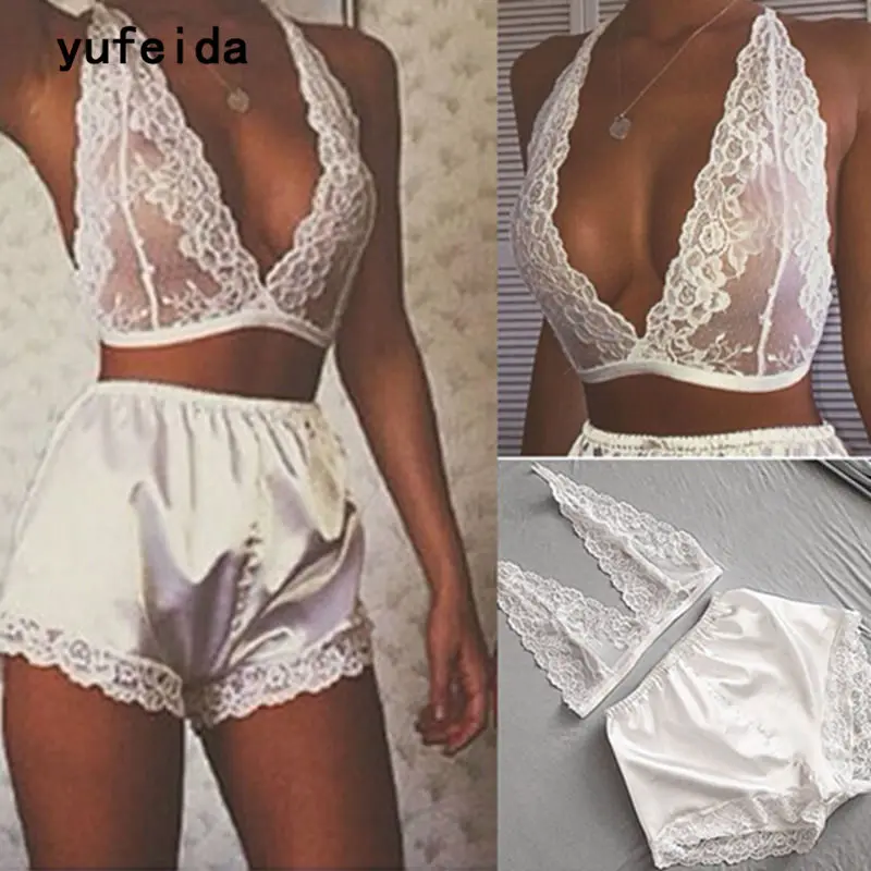 Ночная рубашка YUFEIDA женская белая мягкая кружевная|soft lace|intimates laceintimes woman |