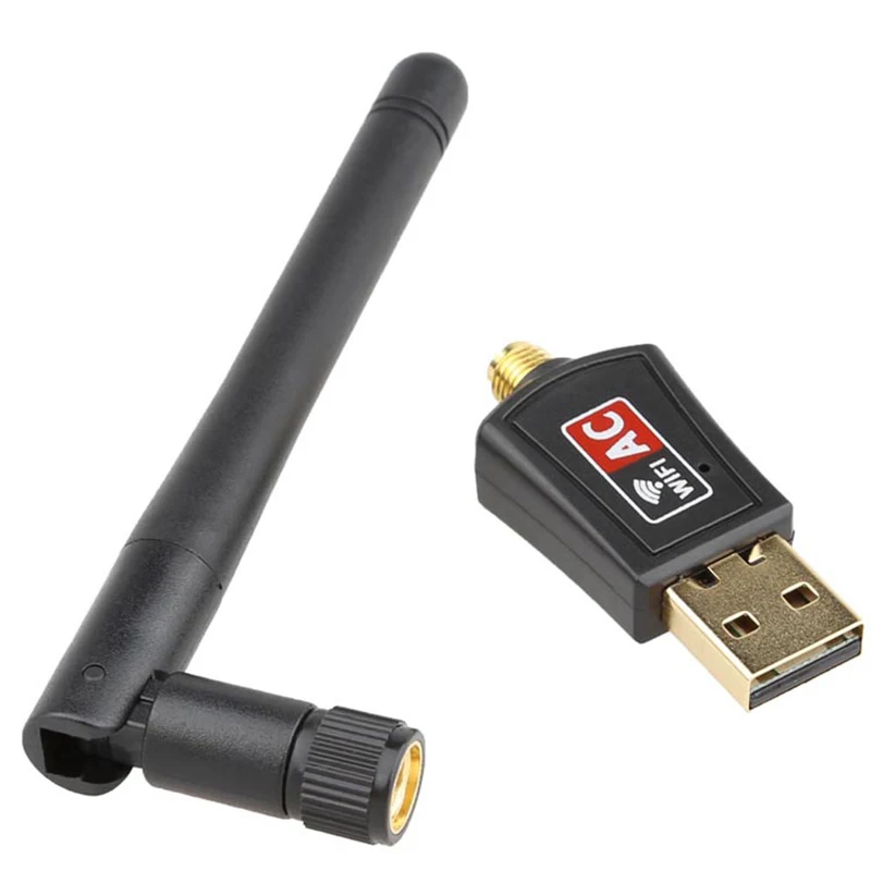 Creacube 5G двухдиапазонный 5 8 ГГц 2 4 600M 802.11ac беспроводной USB WiFi LAN адаптер с антенной