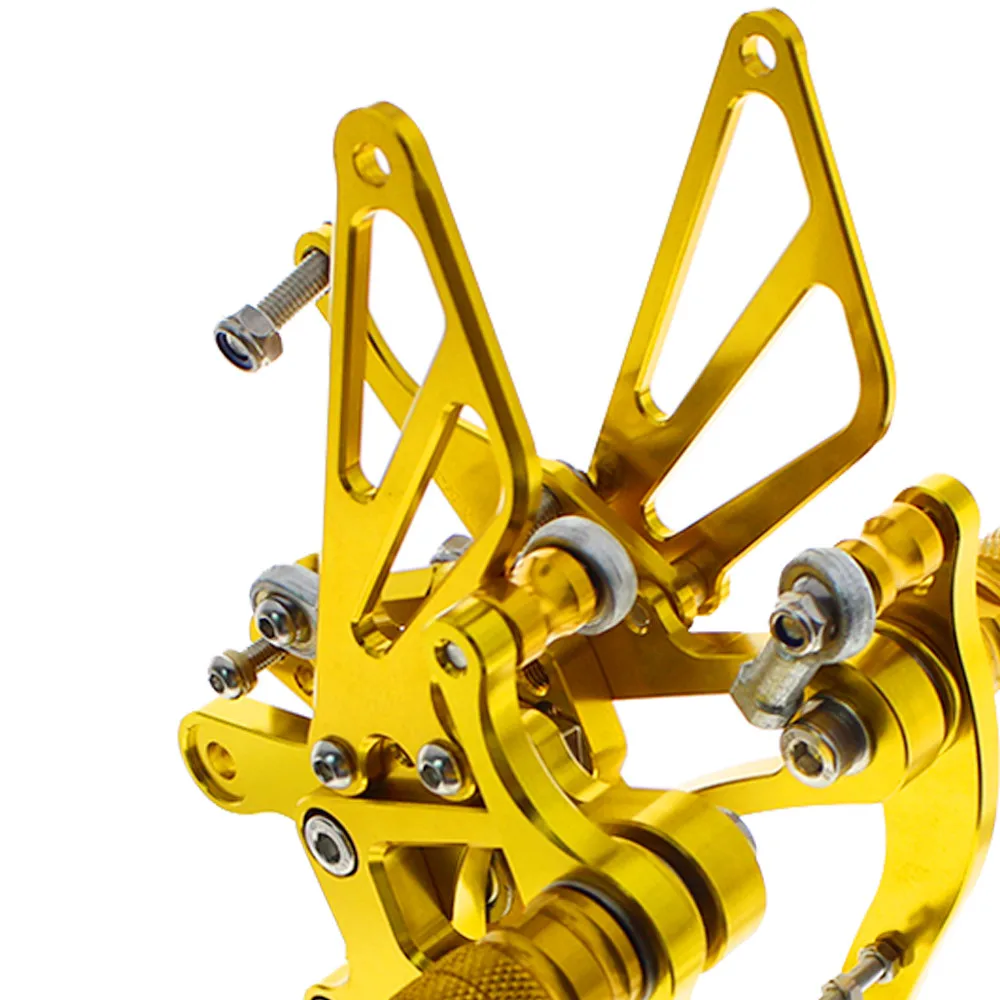 FX CNC Алюминиевый Регулируемый мотоцикл Rearsets задний Набор Подножки педаль
