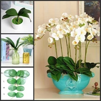 high quality simulation of the phalaenopsis leaf potted plants for home garden decor ornament wedding decoration supplies