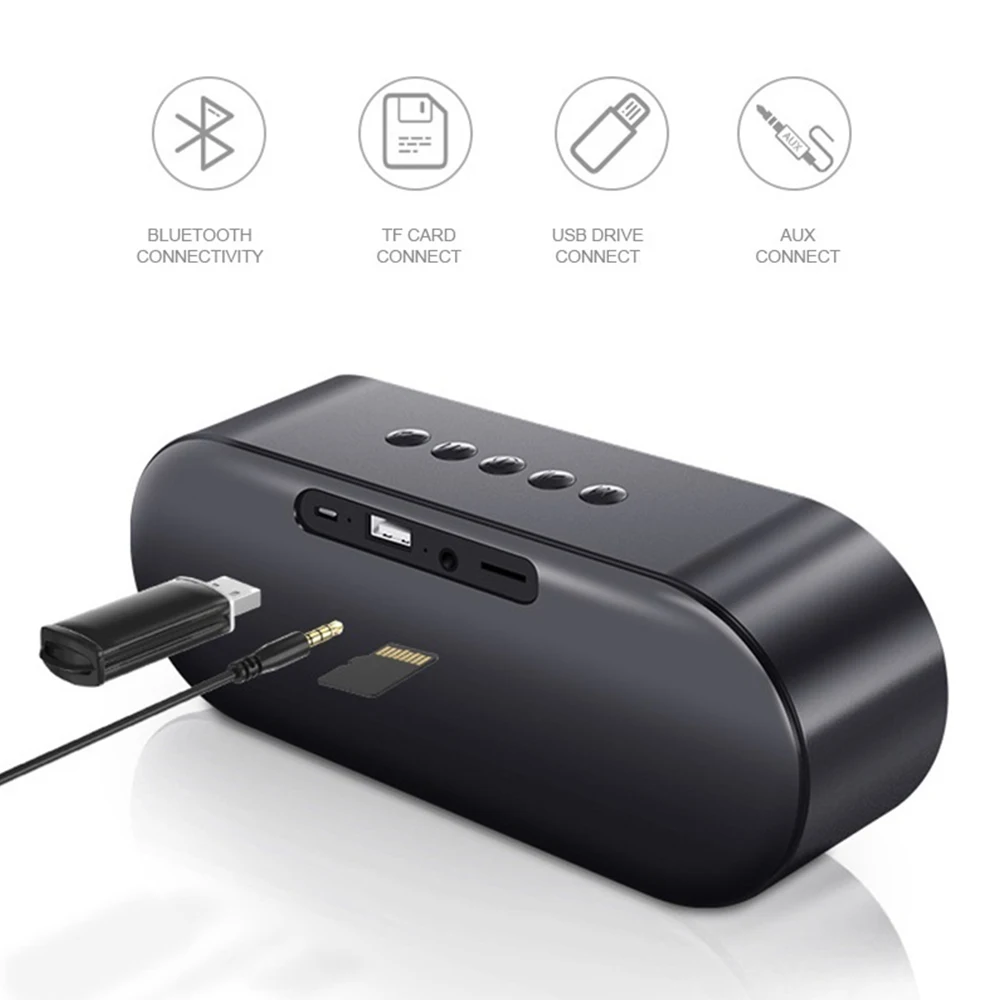 Портативный беспроводной Bluetooth динамик 5,0 с громким стерео звуком богатый бас 66ft Bluetooth Диапазон