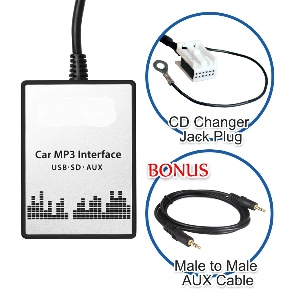 Автомобильный Цифровой Музыки Cd-чейнджер USB SD AUX-IN Mp3-плеер Адаптер для VW R100/110 RNS2 MFD2