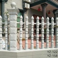 140cm precast traditional classic round with lotos top home decor gardening concrete royal sword fencing railing barrier