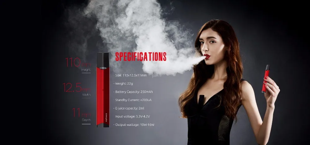 Набор SMOK Infinix 1 2, электронная сигарета, вейп-ручка, аккумулятор 450 мАч, 2 мл, Pods, катушка, мини-палка, электронная сигарета VS NORD Fit Novo