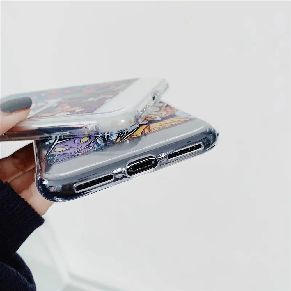 Новый аниме Dragon Ball Супер Гоку чехол для телефона iPhone 7 8 плюс 6 S Plus Ясно Мягкие TPU