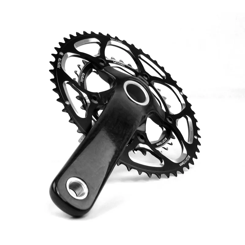 YISHUNBIKE Шатунов велосипеда углерода рукоятки набор 172.*(50/34 Т 53/39 т) BB30/BSA CS06|crank set|bicycle
