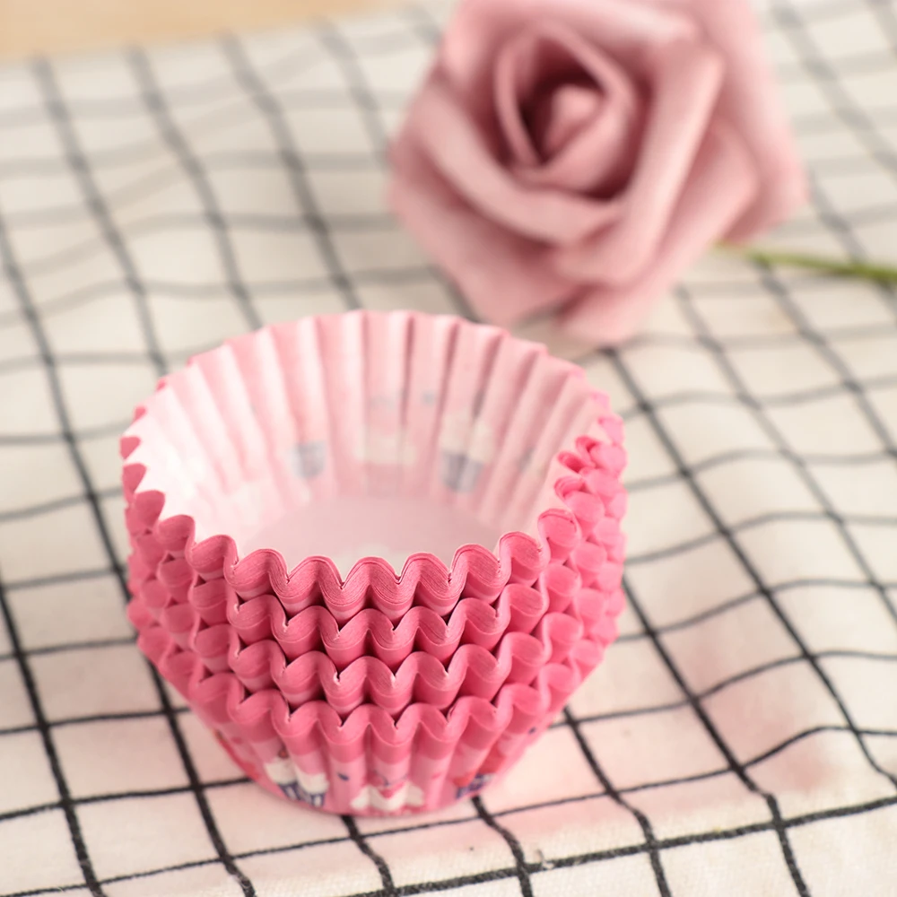 100 шт./упак. круглый Форма Кекс лайнер выпечка формы для маффинов коробка красочные бумажная Форма День рождения Свадебная вечеринка торт Декор аксессуар