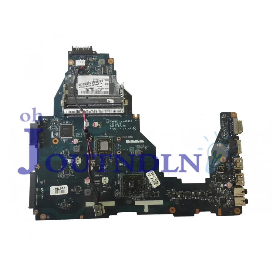 Материнская плата JOUTNDLN для ноутбука Toshiba Satellite C660 C660D K000124430 PWWBE LA-6849P DDR3 с