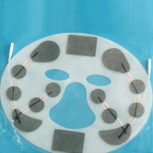 2.00 pin connector non-woven face mask slice adhesive electrode pad for beauty care with free shipping |
