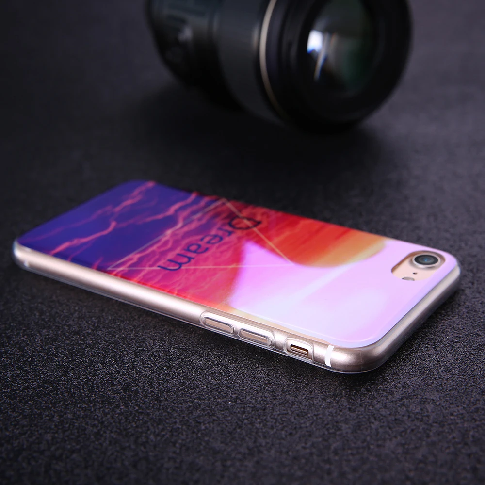 CASEIER чехол синий луч для iPhone 7 роскошный силиконовый телефона Plus девушка цветок