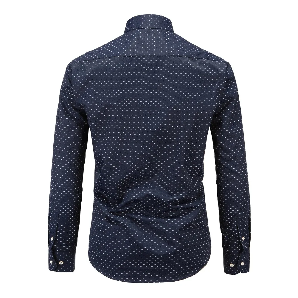 Dioufond осенние мужские Рубашки повседневные Новые поступления Camisetas манга Larga Hombre