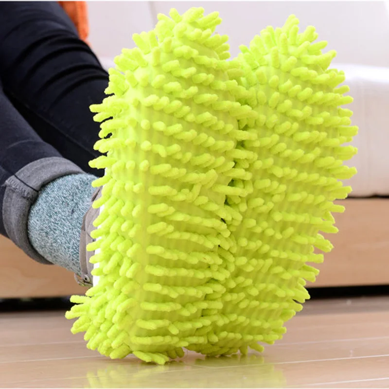 Floor Dust Cleaning Slipper Lazy Shoes Cover Mop Cleaner Multifunction Home Cloth Clean Microfiber Mophead Overshoes | Дом и сад