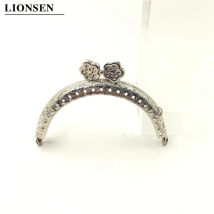 LIONSEN 8 5 см полукруглая Сливовая Серебряная бронза фотоэлемент для клатча сумки