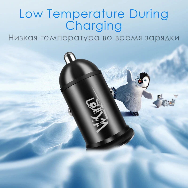VVKing 3.0A Max 2 USB порта мини автомобильное зарядное устройство для iPhone Samsung Xiaomi Smart Dual
