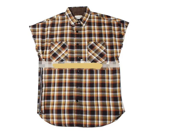 Джастин Бибер Брендовая одежда из хлопка с принтом руки рукава Шотландка фланель