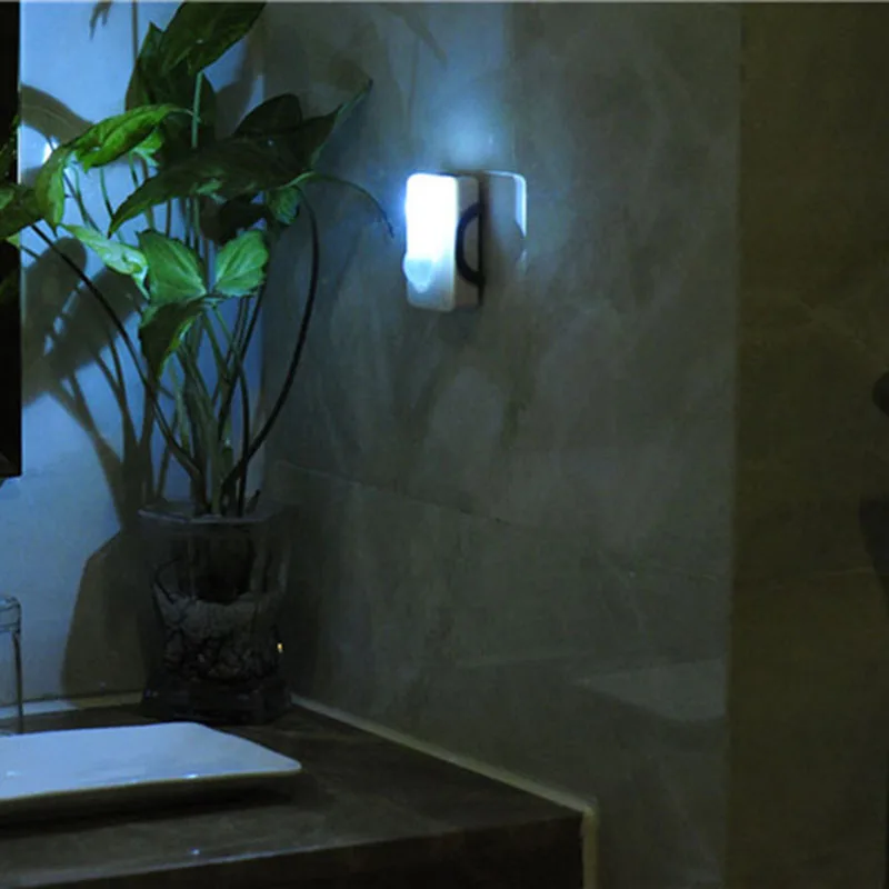 

ADAINA LED Sensor Night Lights PIR Human Body Motion Light White Infrared Induction Lamp Kids Room Lights AA Battery Operated