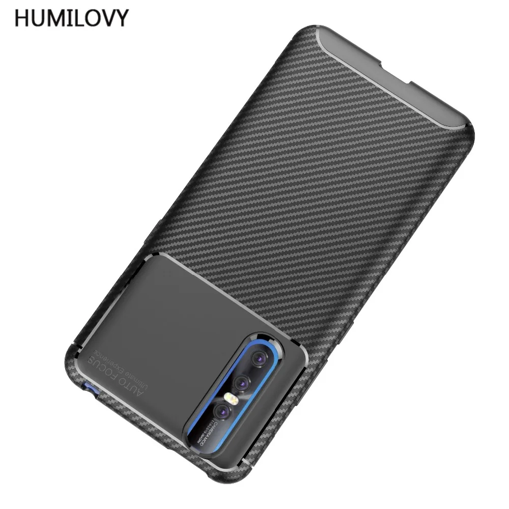 For Fundas Vivo X27 Case VivoX27 Cover 6.39&quot Carbon Fiber texture Shockproof Soft TPU Back X 27 Phone Cases |