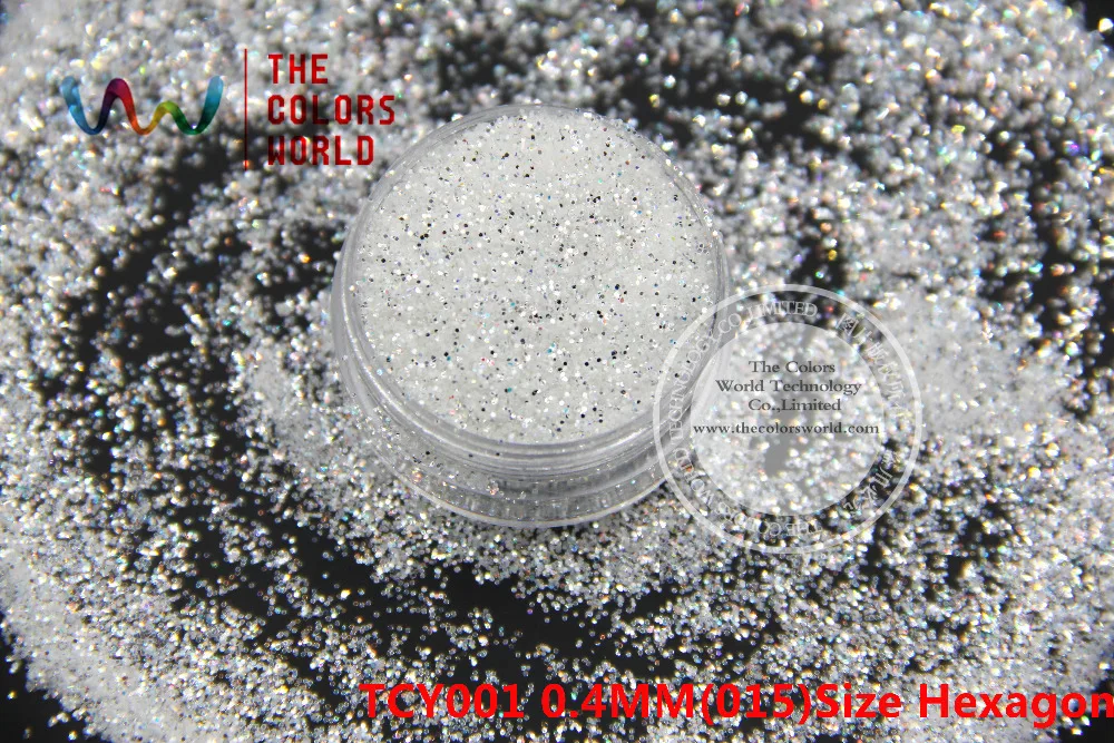 TCY001 очень блестящий белый с серебряным блеском для ногтей украшение татуировки